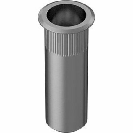 BSC PREFERRED Zinc-Plated Steel Heavy-Duty Rivet Nut Closed End 1/4-20 Thread .165-.260 Material Thick, 10PK 98280A430